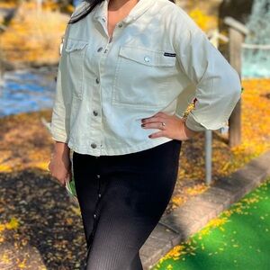 Cotton denim jacket oversized L Calvin Klein